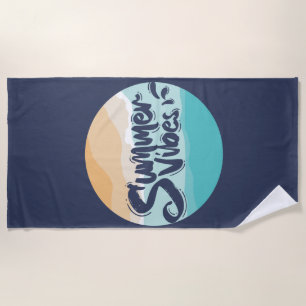 Sommer Stimmung farbenfrohe Vintage Strand Strandtuch