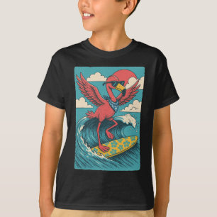Sommer Stimmung Flamingo Surfen Strand Stimmung Ur T-Shirt