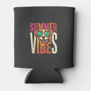Sommer Stimmung Hund Sonnenbrille Dosenkühler