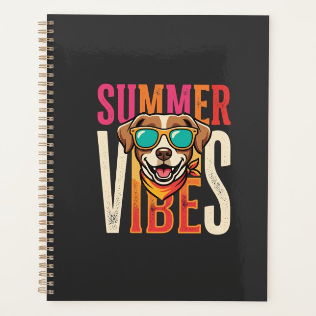 Sommer Stimmung Hund Sonnenbrille Planer (Vorderseite)