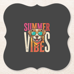 Sommer Stimmung Hund Sonnenbrille Untersetzer