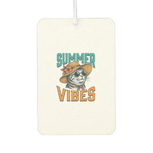 Sommer Stimmung Katze Vintage Gravur Design_1 Autolufterfrischer