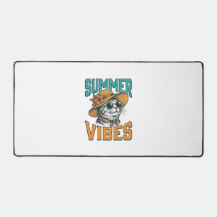 Sommer Stimmung Katze Vintage Gravur Design_1 Schreibtischunterlage