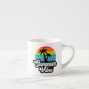 Sommer Stimmung mit Palmen Design Espressotasse