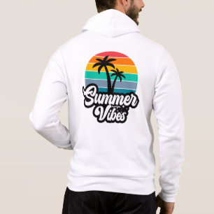 Sommer Stimmung mit Palmen Design Hoodie