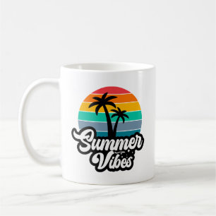 Sommer Stimmung mit Palmen Design Kaffeetasse