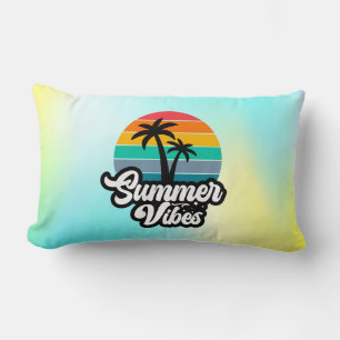 Sommer Stimmung mit Palmen Design Lendenkissen