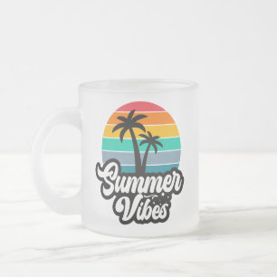 Sommer Stimmung mit Palmen Design Mattglastasse