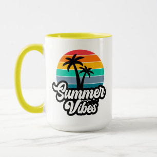 Sommer Stimmung mit Palmen Design Tasse