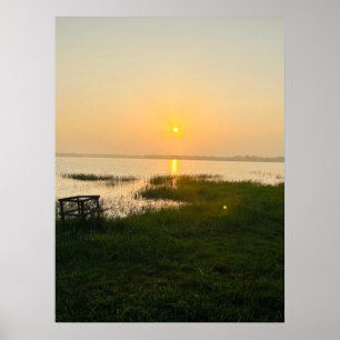 Sommer Stimmung   Ombre Strand Sonne & Sand Monogr Poster