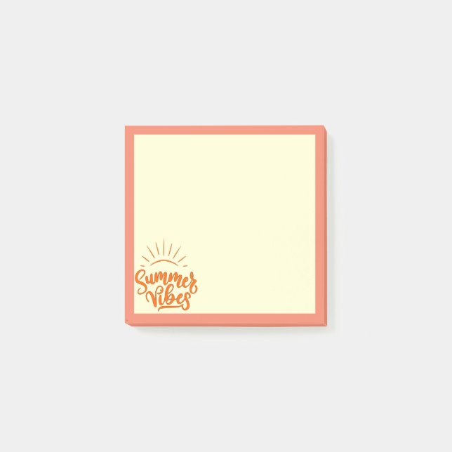Sommer-Stimmung Post-it Notizen (Vorderseite)