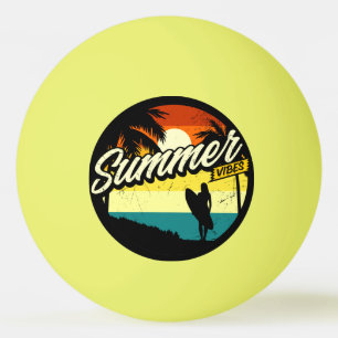 Sommer Stimmung Retro Silhouette Tischtennisball