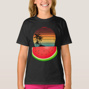 Sommer Stimmung Sonnenuntergang Wassermelone T-Shirt