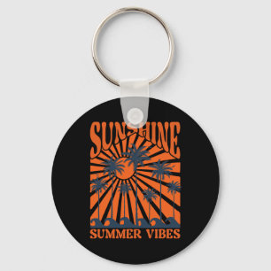 Sommer Stimmung, Sonnenuntergang Welle, Sonnensche Schlüsselanhänger