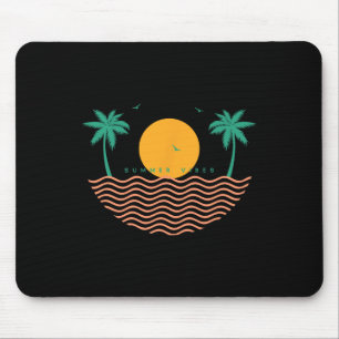 Sommer Stimmung Sonnenuntergang Welle Strand Meer Mousepad
