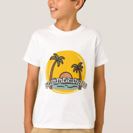 Sommer Stimmung Strand T-Shirt für Kinder