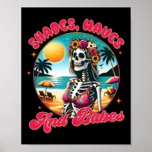 Sommer Stimmung Strand Urlaub Sommerzeit Schattier Poster