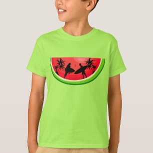 Sommer Stimmung Surfen Wassermelone Früchte T-Shirt