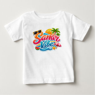 Sommer Stimmung Süßes Strand Baby T-Shirt Tropis
