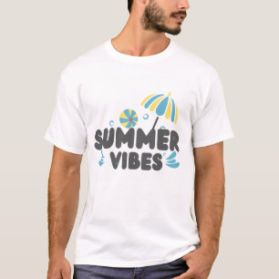 Sommer-Stimmung T-Shirt Strand Sonnenschirm Graf