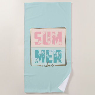 Sommer Stimmung Tropischer Strand Retro Vintage Strandtuch