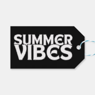 SOMMER-STIMMUNG WEISSE TYPOGRAPHIE GESCHENKANHÄNGER