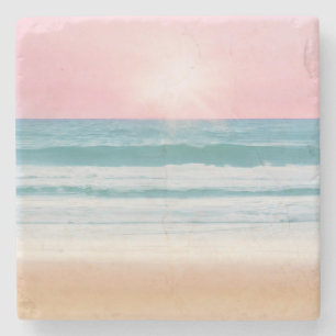 Sommer Strand Design Stein Untersetzer