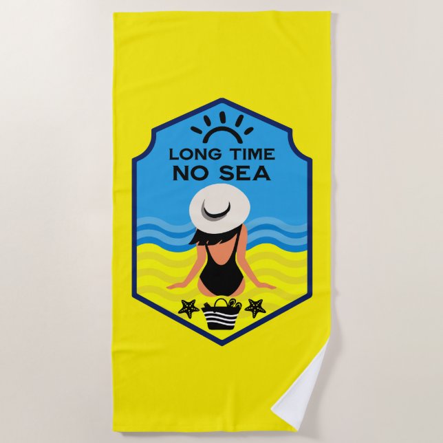 Sommer Strand Essentials Geschenk Strandtuch (Vorderseite)