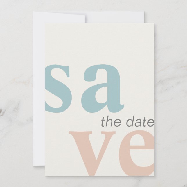 Sommer-Strand-Foto Save The Date (Vorderseite)