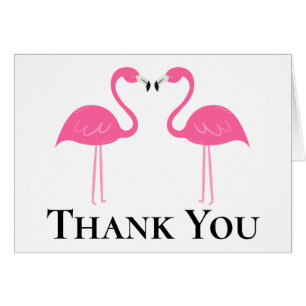 Sommer Strand Hochzeit Rosa Flamingo Danke