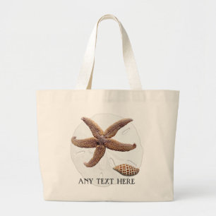 Sommer-Strand-Muscheln-Baumwoll-Tasche Jumbo Stoffbeutel