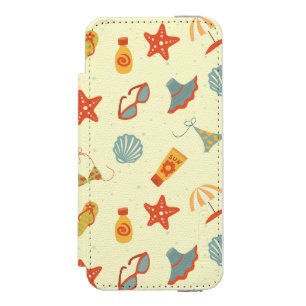 Sommer-Strand-Muster Incipio Watson™ iPhone 5 Geldbörsen Hülle