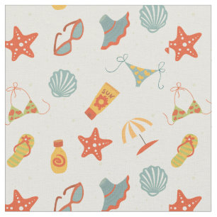 Sommer-Strand-Muster Stoff