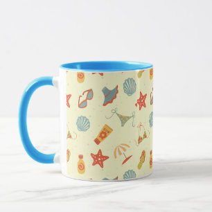 Sommer-Strand-Muster Tasse
