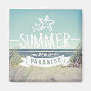 Sommer-Strand-Paradies Magnet