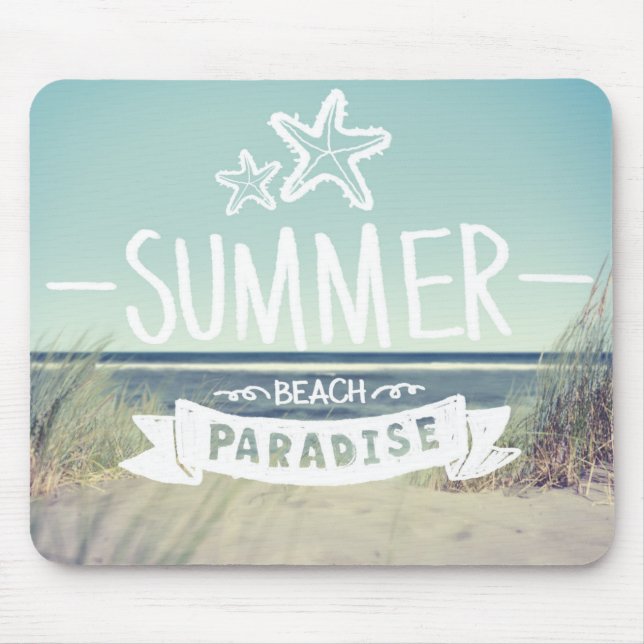 Sommer-Strand-Paradies Mousepad (Vorne)