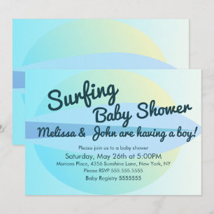 Sommer-Strand-Surf-Baby-Shower-Einladung Einladung
