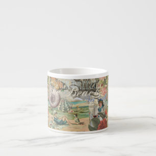 Sommer Strand Vintage Oktopus Antik Segeln Espressotasse