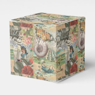 Sommer Strand Vintage Oktopus Antik Segeln Geschenkschachtel