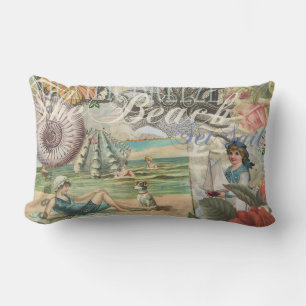 Sommer Strand Vintage Oktopus Antik Segeln Lendenkissen