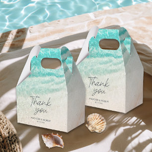 Sommer Strand Ziel Danke Hochzeitsgunst Geschenkschachtel