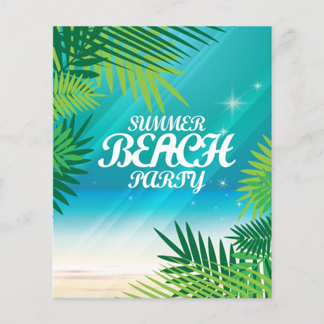 Sommer Strandparty Flyer (Vorne)