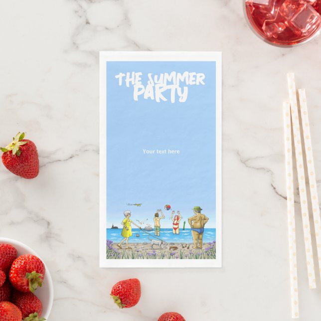 Sommer-Strandparty Serviette (Beispiel)