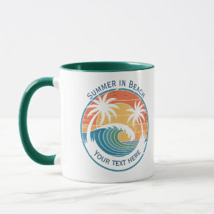 Sommer Strandurlaub mit Sonne und blauer Ozeanwell Tasse