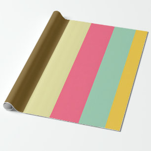 Sommer-Streifen-Farbpalette-Design Geschenkpapier