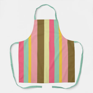 Sommer-Streifen-Farbpalette-Design Schürze