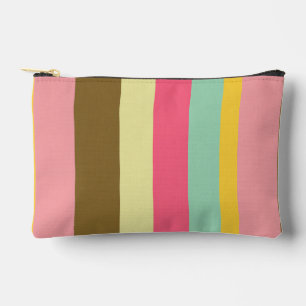 Sommer-Streifen-Farbpalette-Design Zubehörtasche