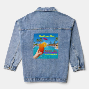 Sommer-Suite Neon-Sonnenschein Jeansjacke