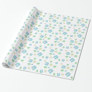 Sommer Sun und Sandale-Geschenk-Verpackung Geschenkpapier