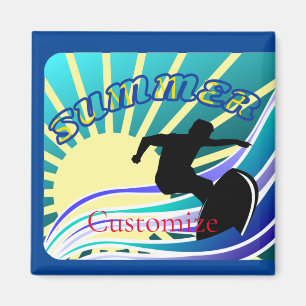 Sommer-Surf-Spaß Thunder_Cove Magnet